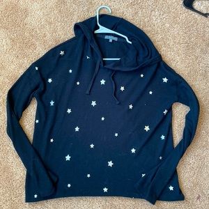 Lightweight comfy black sweater With star designs